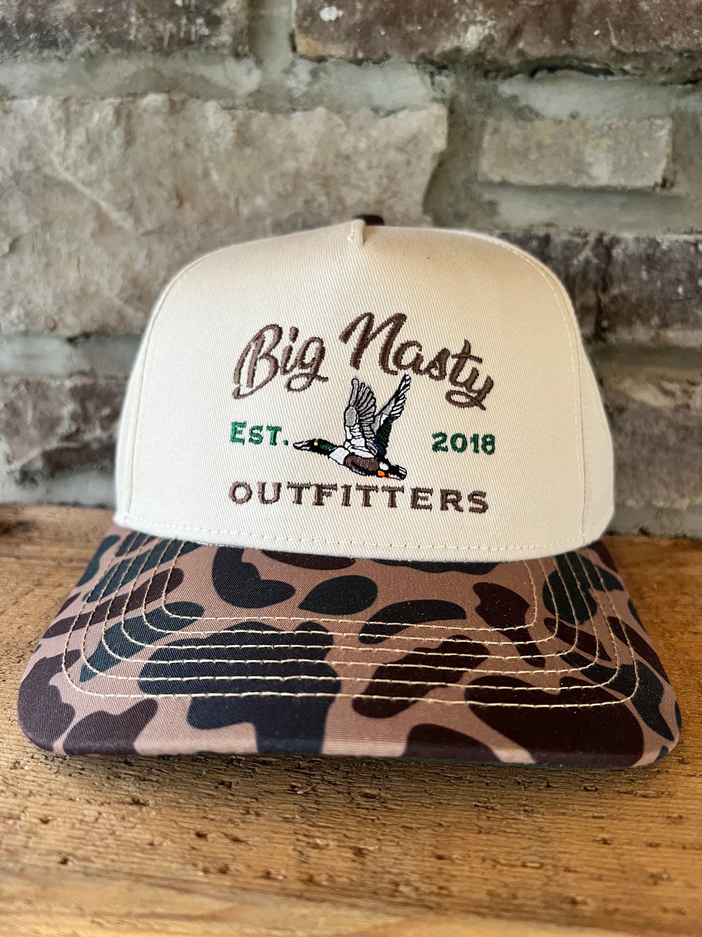 Big Nasty Flying Shoveler Old School Camo Hat