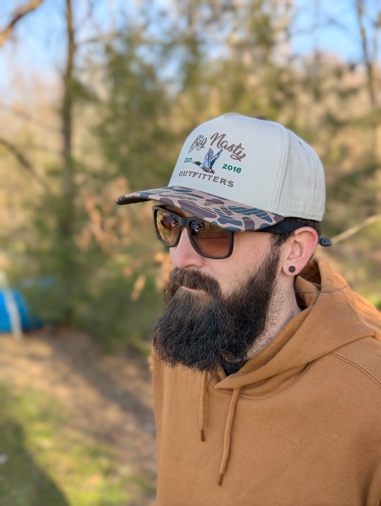 Big Nasty Flying Shoveler Old School Camo Hat