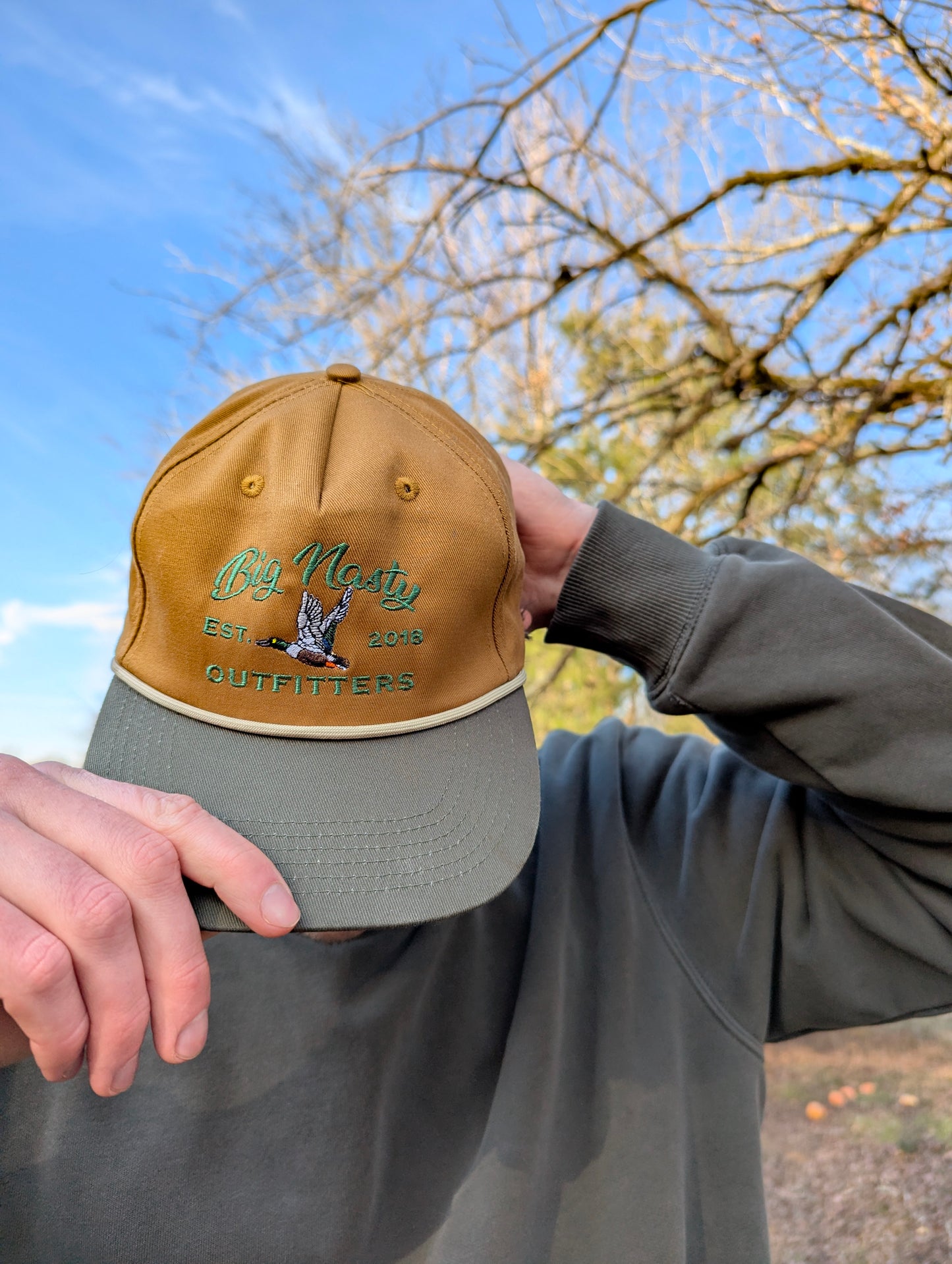 Big Nasty Flying Shoveler Rope Hat